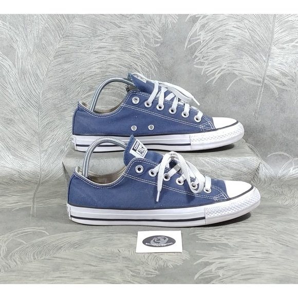 Converse All Star Women's Size 9 Navy Blue Canvas Lace Up Sneakers - Picture 2 of 9